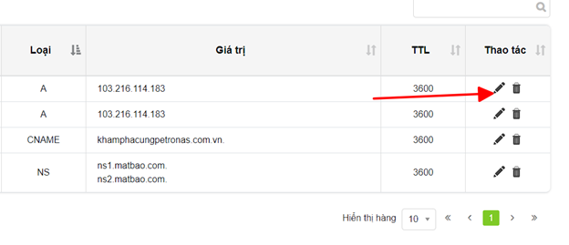 [tên Miền] Hướng Dẫn Sửa Bản Ghi Tên Miền Tại Mắt Bão